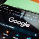 A photo of the Chrome browser on a folding tablet device